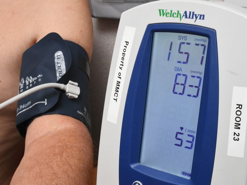 Blood pressure close up